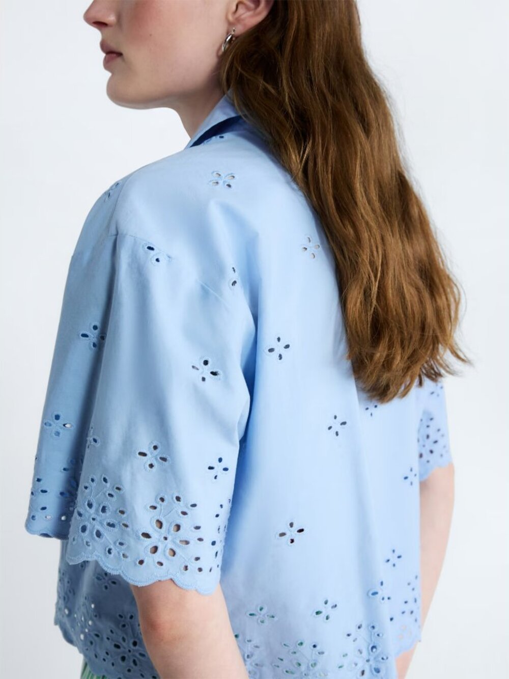 Cotton Eyelet Shirt - Picture 11 of 16